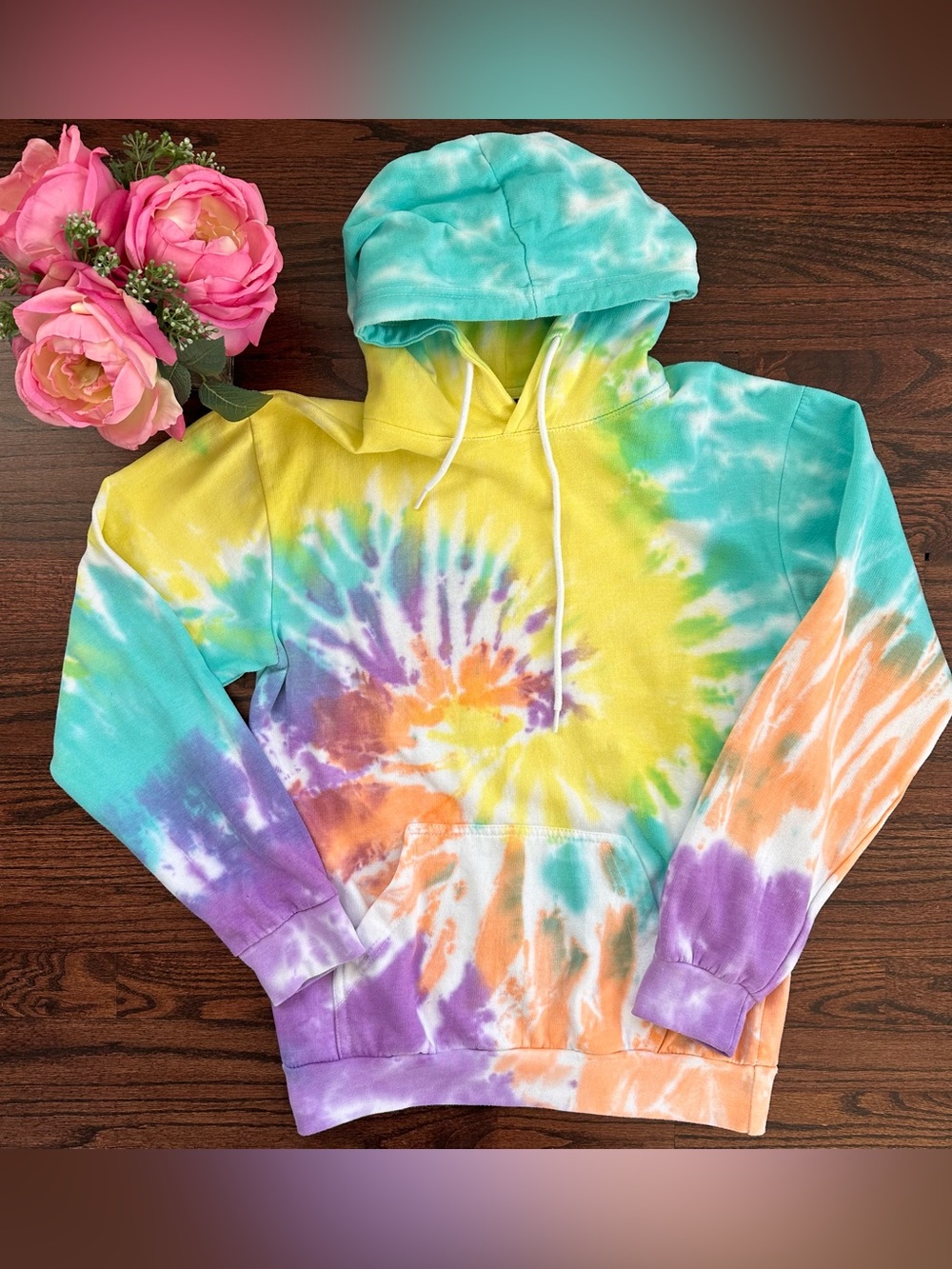 Chemistry oversized fit tie dyed hoodie, size S